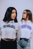 Grey Cropped Hoodie
