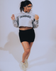Grey Cropped Hoodie